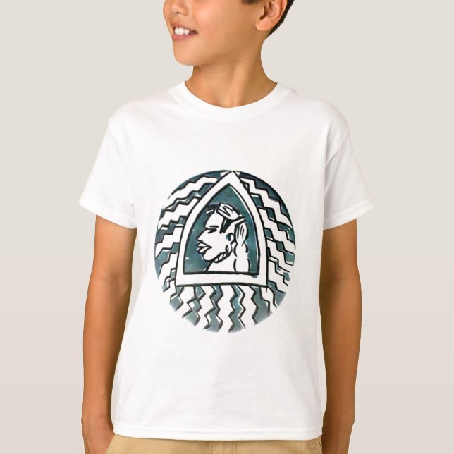 African Beauty Bongo Maasai Portrait T-Shirt (Vorderseite)