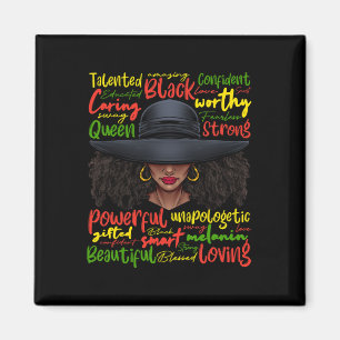 African Black History African American Ladys June Magnet