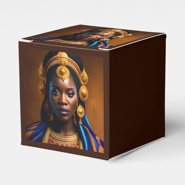 African Black Woman Geschenkschachtel (Vorderseite)