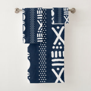 African Blue Mud Tuch Inspiriert Handtuch Set