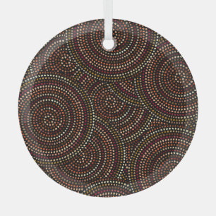 African Boho: Tribal Seamless Art. Ornament Aus Glas