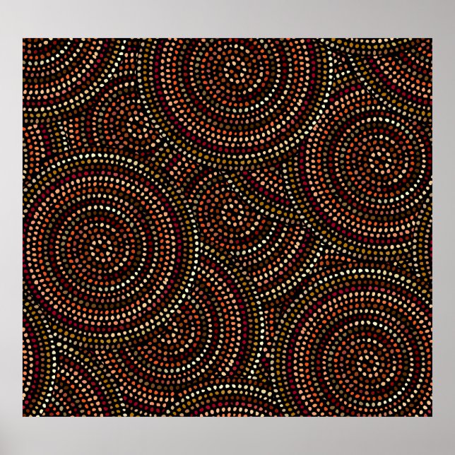 African Boho: Tribal Seamless Art. Poster (Vorne)