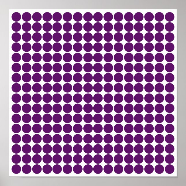 African Brown Safari Dot Poster (Vorne)