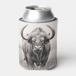 African Buffalo Pencil Drawing Dosenkühler