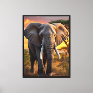 African Bull Elephant Leinwanddruck