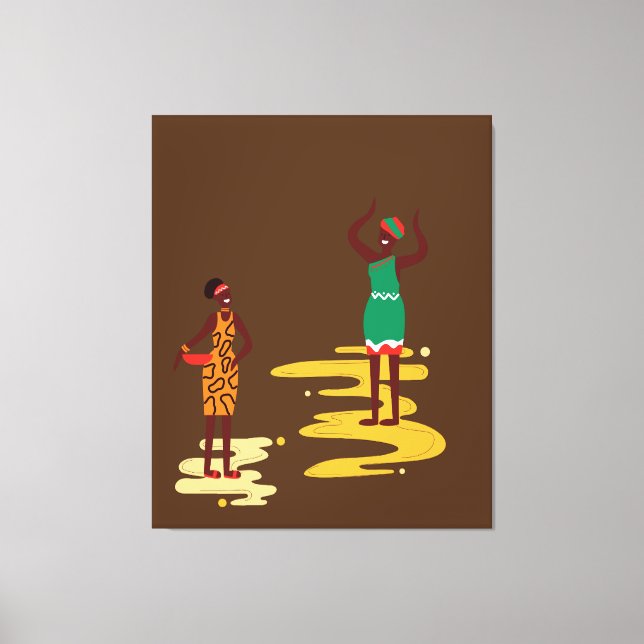 African Canvas Print Leinwanddruck (Vorderseite)