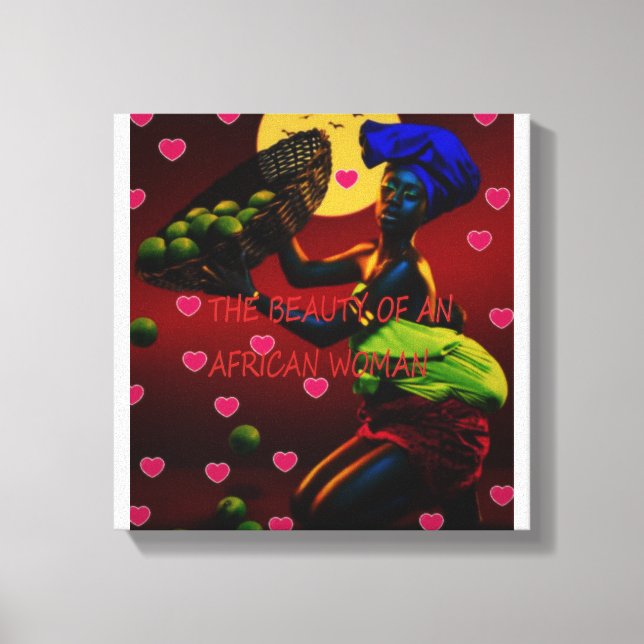 African Canvas Print Leinwanddruck (Vorderseite)