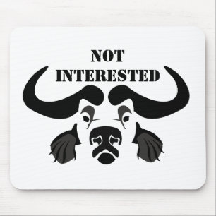 African Cape Buffalo Briefmarke Style Mousepad