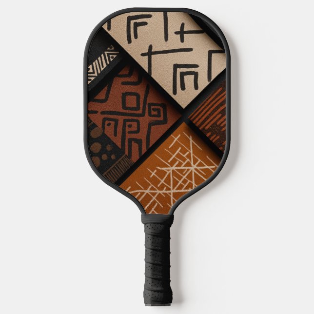 African culture designs on diagonal shapes pickleball schläger (Vorderseite)