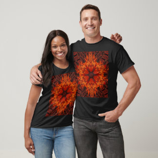 African Daisy Bohemische Abstrakte Blumengrafik T-Shirt