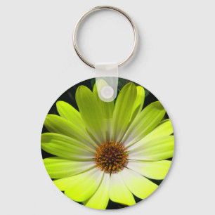 African Daisy Fluorescent Yellow Schlüsselanhänger