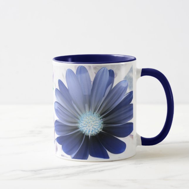 African Daisy Glows Blue Tasse (Rechts)