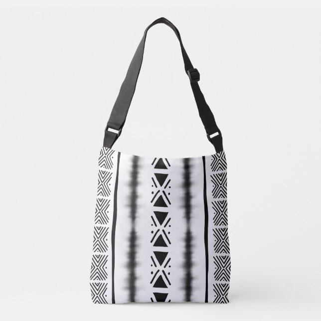 African Design White Tote Bag (Devant)