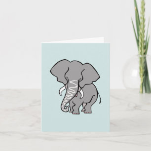 African ELEPHANT - Safari animal - Aqua Karte