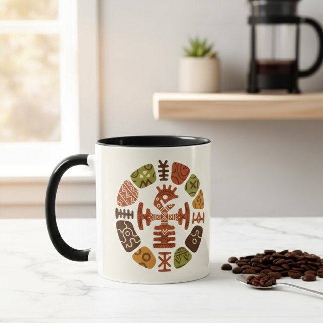 African Ethnic Patterns Tasse (Von Creator hochgeladen)