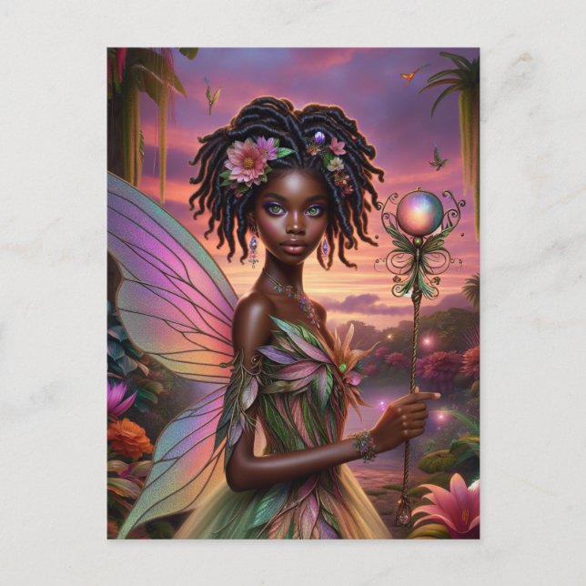 African Fairy Postkarte (Vorderseite)