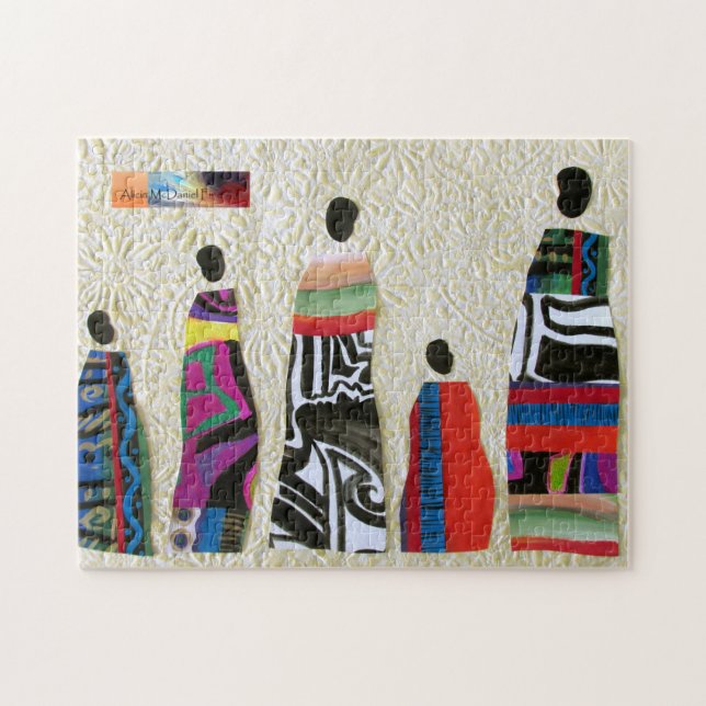 African Family Collage by Alicia McDaniel Fine Art (Horizontal)