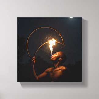 African fire art canvas print leinwanddruck