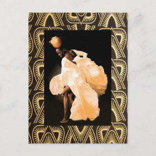 African Folk Dance Postkarte