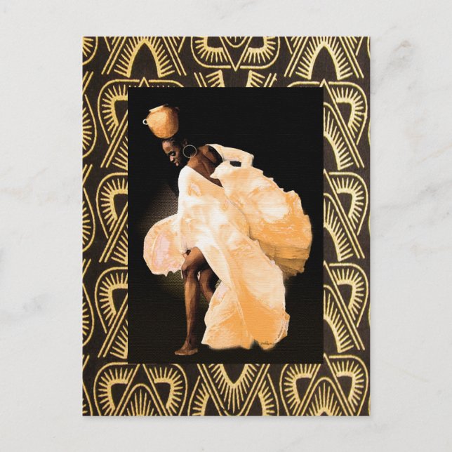 African Folk Dance Postkarte (Vorderseite)