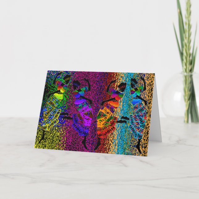 African Foot Dance Karte (Vorderseite)