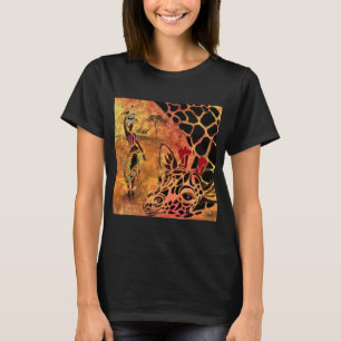 African Girl and Giraffe T-Shirt