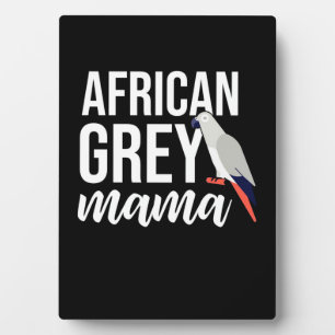 African Gray Parrot Mama Fotoplatte