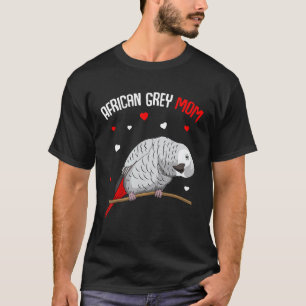 African Gray Parrot Mama Liebe Funny Women T-Shirt