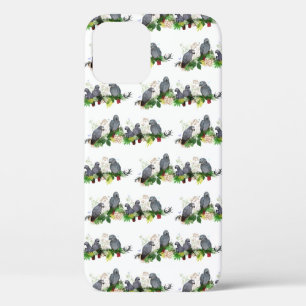 African Gray Parrot Party iPhone 12 Fall Case-Mate iPhone Hülle