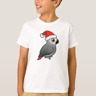 African Gray Santa T-Shirt