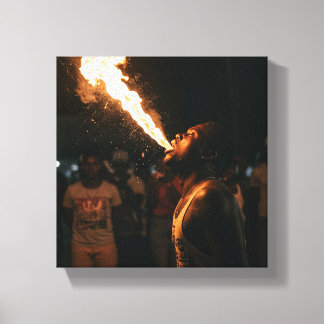 African inspired art leinwanddruck