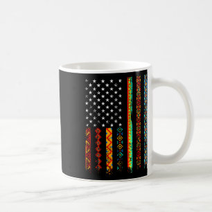 African Kente Cloud American Flag African Black Hi Kaffeetasse