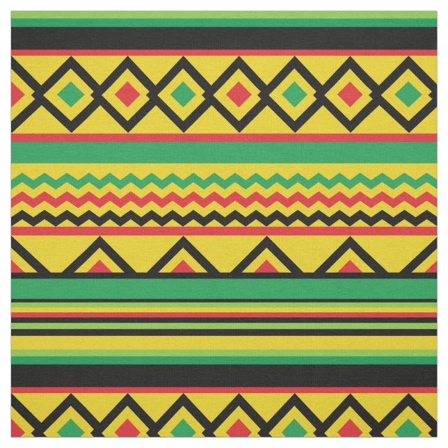 African Kente Geometric Bold Pattern Stoff (Muster)