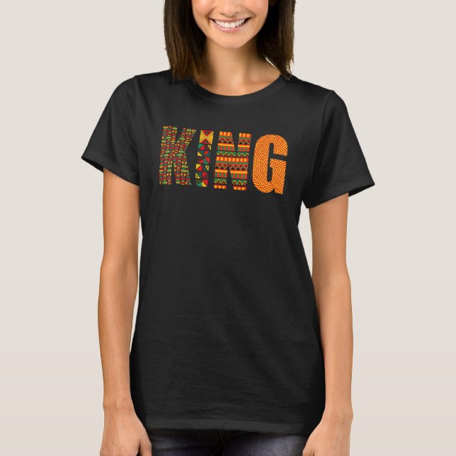 African King Cool Kente Cloud Lover Strong Black B T-Shirt (Vorderseite)
