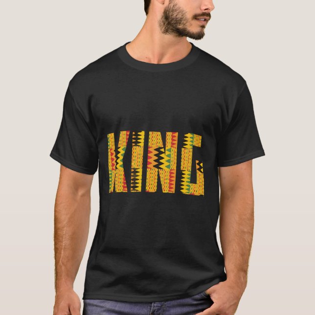 African King For Kente T-Shirt (Vorderseite)