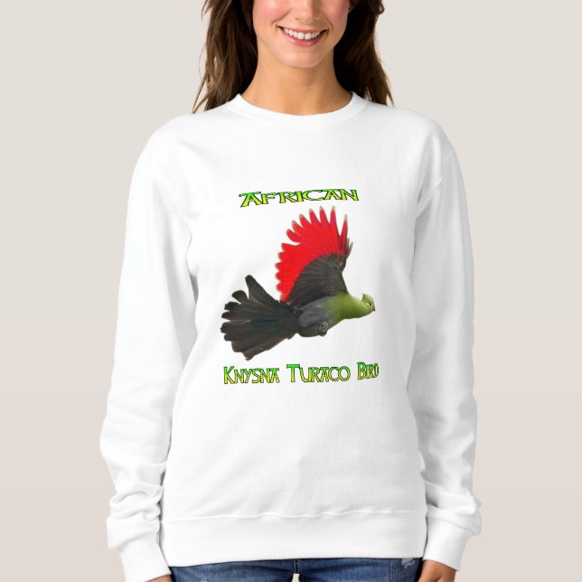 African Knysna Turaco Bird Sweatshirt (Vorderseite)