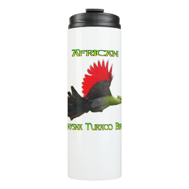 African Knysna Turaco Bird Thermal Tumbler Thermosbecher (Vorderseite)
