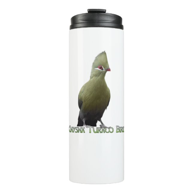 African Knysna Turaco Bird Thermal Tumbler Thermosbecher (Vorderseite)