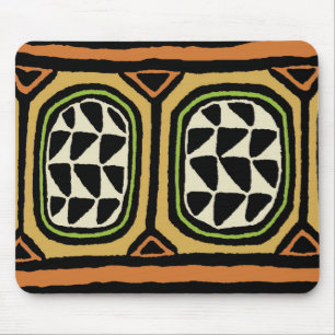 African Kuba Textile Design Mousepad