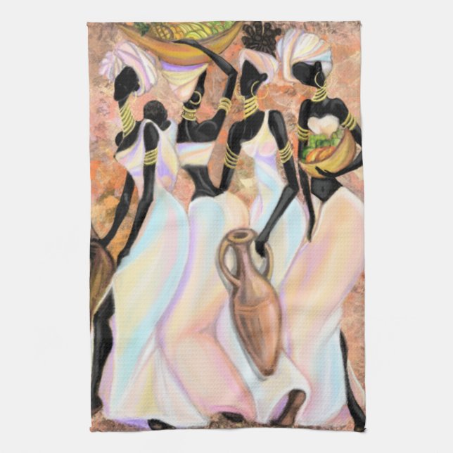 African Ladies Cuisine Serviette Style moderne Pei (Vertical)