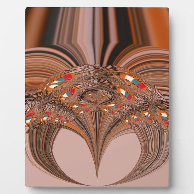 African Light Blond Kaleidoscope Art Print Design Fotoplatte (Vorderseite)