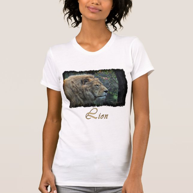 African Lion Big Cat Animal Lover Shirt (Vorderseite)