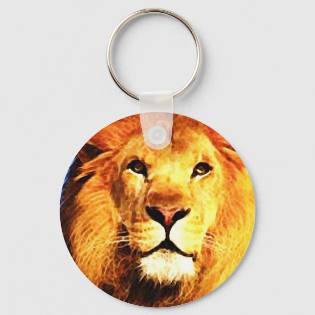 African Lion Key Chains Schlüsselanhänger (Vorderseite)
