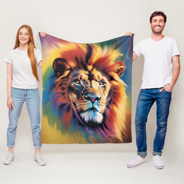 African Lion Safari Blanket - Rainbow Fleece (Beispiel)