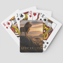 African Lion Savanne TIER Poker