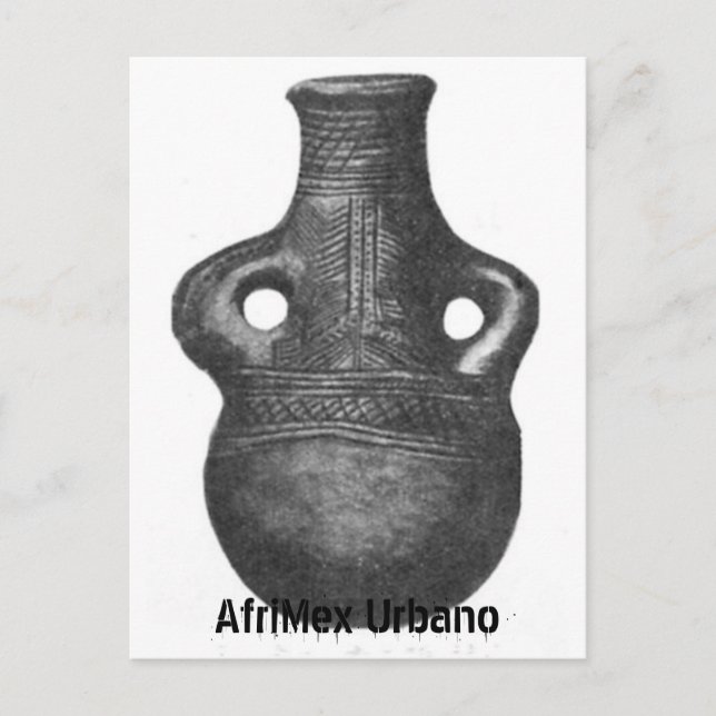 African Luba Pottery Series Postkarte (Vorderseite)