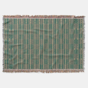 African Mali Pattern Throw Blanket II Decke