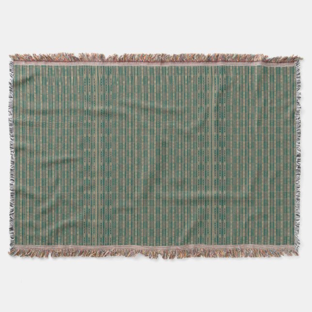 African Mali Pattern Throw Blanket III Decke (Vorderseite)
