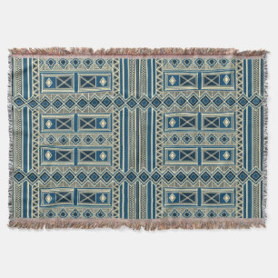 African Mali Pattern Throw Blanket IV Decke