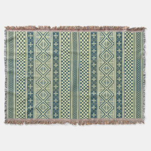 African Mali Pattern Throw Blanket IX Decke